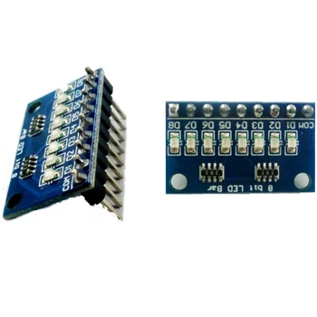 20ШТ постоянного тока 3-24 В, 8-разрядная синяя / красная светодиодная панель с общим анодом /катодом;