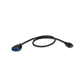 30-сантиметровый кабель-адаптер USB 3.1 Type-E от штекера к штекеру IDC20P, 20-контактный удлинитель для материнской платы компьютера