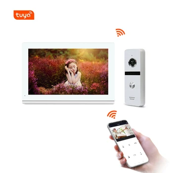 7-дюймовый видеодомофон Tuya smart AHD для вызова домофона беспроводной дверной звонок с функцией мобильного телефона