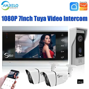 7-дюймовый видеодомофон Tuya Smart Wifi с камерой, домофон для дома 1080P