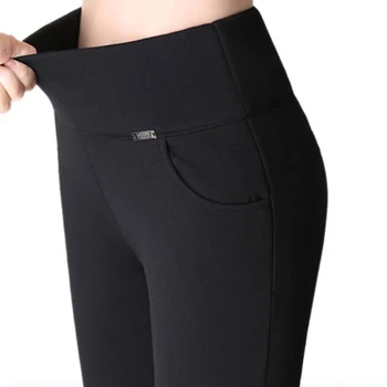 S-Новые женские брюки, Однотонные Тонкие Длинные брюки с высокой талией, брюки-карандаш, Осенние брюки с карманами, Женские брюки Femme 2023 New