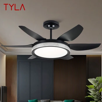 TYLA Fan Light Скандинавский светодиодный потолочный вентилятор Современный минималистичный ресторан, гостиная, спальня Коммерческий электрический вентилятор