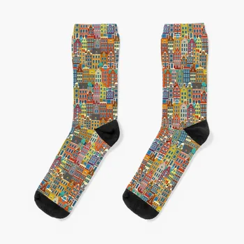 Амстердам, насыщенные носки, мужские чулки happy socks