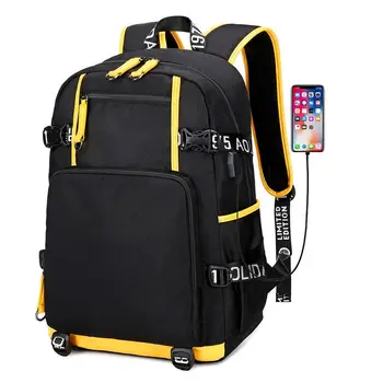 Водонепроницаемый Оксфордский школьный рюкзак для мальчиков, школьный ранец для мужчин, школьные сумки для книг для студентов колледжа, мужской рюкзак для книг с USB-зарядкой