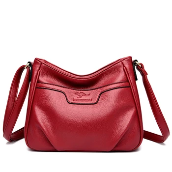 Высококачественные Женские повседневные сумки через плечо из мягкой кожи для покупок 2023, модный Новый бренд, Женская сумка-мессенджер, сумки Sac