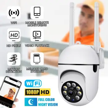 Камера наблюдения Внутренняя Wi-Fi Камера безопасности с функцией обнаружения движения Камера видеоняни и радионяни 1080p Hd WiFi IP-камера Умный дом