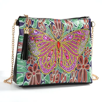 Красочные сумки с алмазной росписью, женские сумки-браслеты с бабочками, кошелек на молнии, клатч, сумка для хранения, подарочная сумка Y2K Personality