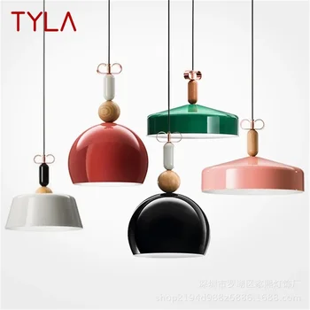 Красочный подвесной светильник TYLA Современные простые светодиодные лампы Светильники для домашней декоративной столовой