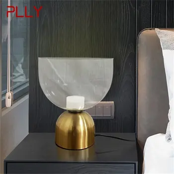 Настольная лампа PLLY Nordic, современный простой креативный стеклянный стол, домашний декоративный светодиодный светильник