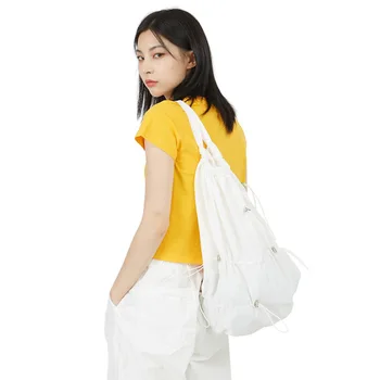 Новая корейская нейлоновая ткань, уличная модная Женская плиссированная сумка через плечо