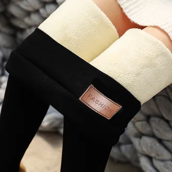 Новые зимние женские брюки Леггинсы Женские толстые Теплые облегающие спортивные брюки с высокой талией Повседневная женская одежда термобрюки