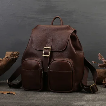 Новые Кожаные рюкзаки для женщин, сумка через плечо большой емкости, студенческие школьные сумки для девочек-подростков, Женский рюкзак 2023