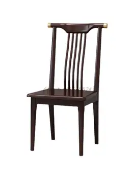 Обеденный стул из цельного дерева, домашний стул со спинкой, Современный минималистичный дизайн, комфортабельный ресторан, Ресторанный свет, роскошь, Новинка