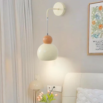 Подвесной потолочный светильник Nordic LED Cream Wind Gourd Lamp для гостиной, спальни, кабинета, столовой, светильников для украшения дома.