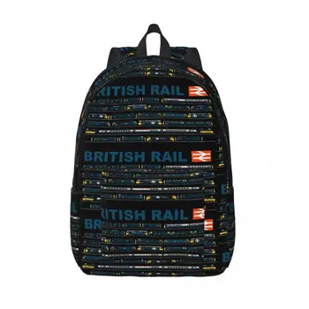 Поезда British Rail Женские Маленькие рюкзаки Сумка для книг Водонепроницаемая сумка через плечо Портативный рюкзак для путешествий Детские школьные сумки