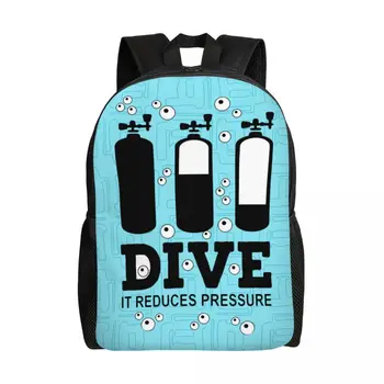 Рюкзак для подводного плавания для женщин, мужчин, школьников, студентов, Сумка для книг Подходит для 15-дюймового ноутбука, сумки для дайверов
