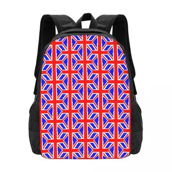 Рюкзак с британским флагом, абстрактные флаги, дорожные рюкзаки, студенческий дизайн, дышащие школьные сумки, милый рюкзак
