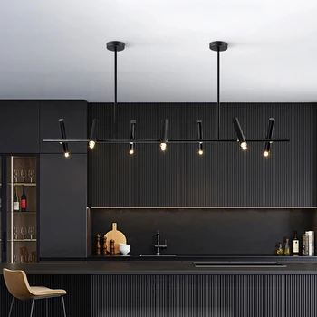 Современная минималистичная потолочная люстра G9 для офисного стола, столовой, кухни, Подвесное освещение, Дизайн подвески, Люстры, светильник