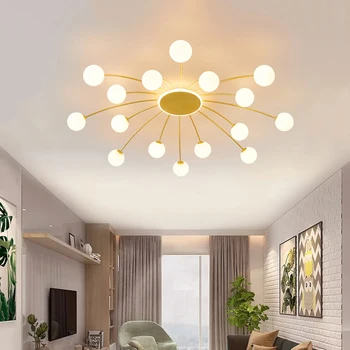 Современный минималистичный кабинет, гостиная, светодиодные потолочные светильники, потолочный светильник для спальни в скандинавском стиле, креативные лампы и фонарики