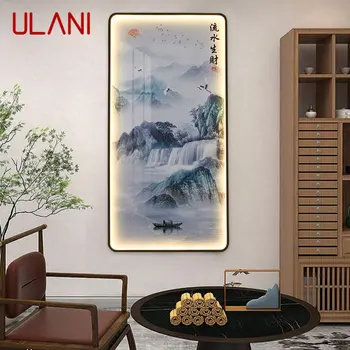 Современный настенный светильник ULANI с изображением креативного пейзажа, настенное бра для дома, гостиной, кабинета, коридора. Декор