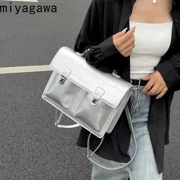 Сумка через плечо Miyagawa 2023, новая Корейская модная повседневная сумка, сумка через плечо, рюкзак, сумки из искусственной кожи, сумки для женщин, сумка Ita,