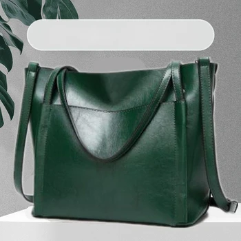 Сумки через плечо для женщин, роскошные дизайнерские сумки-мессенджеры из натуральной кожи, Женские повседневные однотонные сумки-портмоне Q576