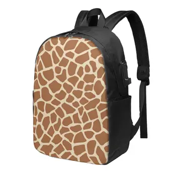 Школьный Рюкзак Большой Емкости Из Кожи Жирафа, Модный Водонепроницаемый Регулируемый Спортивный Рюкзак Для Путешествий
